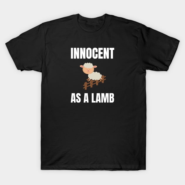 Innocent as a Lamb alternate design T-Shirt by InspiredCreative